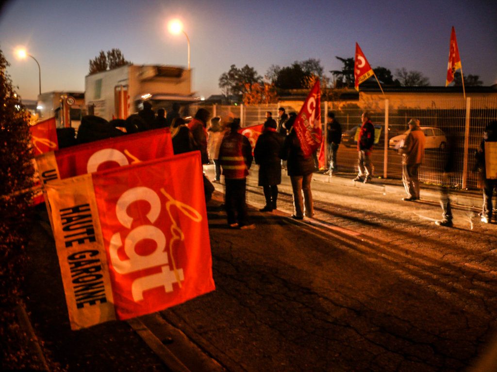 Action interprofessionnelle de blocage de Martin-Brower en soutien aux McDos – 28 novembre 2017