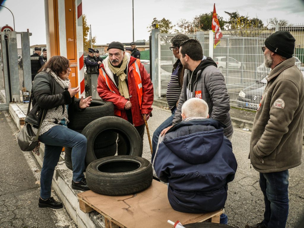 Action interprofessionnelle de blocage de Martin-Brower en soutien aux McDos – 28 novembre 2017